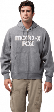 Moto-X Oversized Flc Zip Circa74 Edición Especial - Heather Graphite