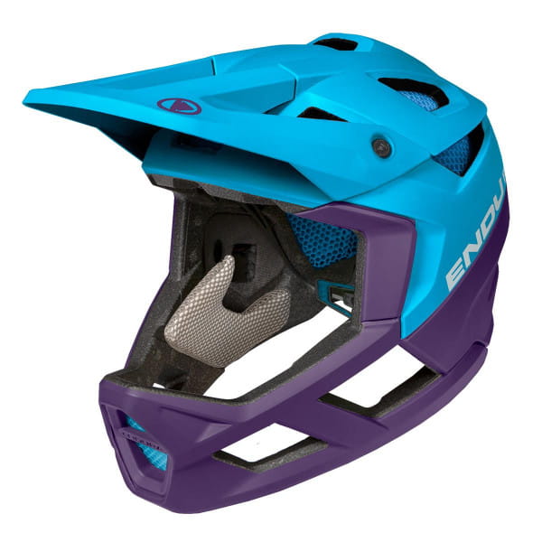 MT500 Full Face Helm - Electric Blue