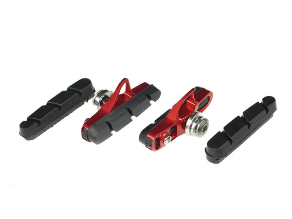 Brake Pads Brake shoes and brake pads - for aluminium rims - red