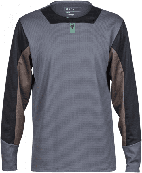 Youth Defend Long Sleeve Jersey - Graphite