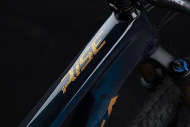 Rise M-LTD - Vélo entièrement électrique 29 pouces - bleu carbone/rouge or