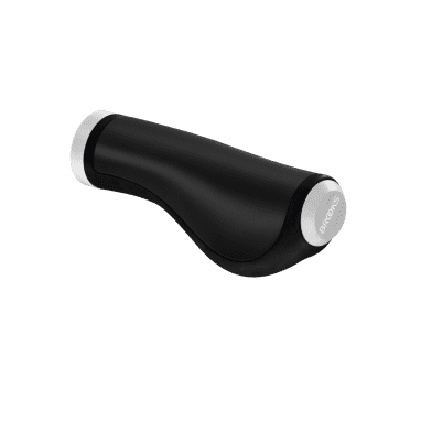 Empuñadura ergonómica de cuero 130/130 - Negro