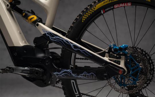 E-Bike Frame Protection Kit Lighting - Blue Matt
