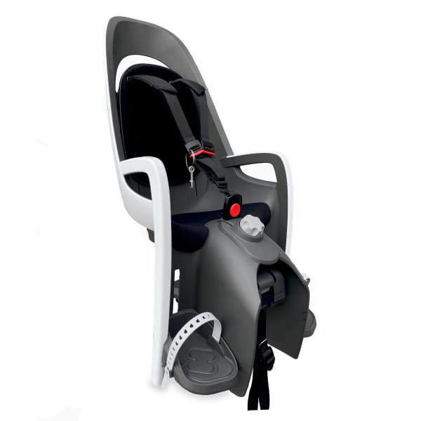 Caress child seat for luggage carrier - gray/white/black