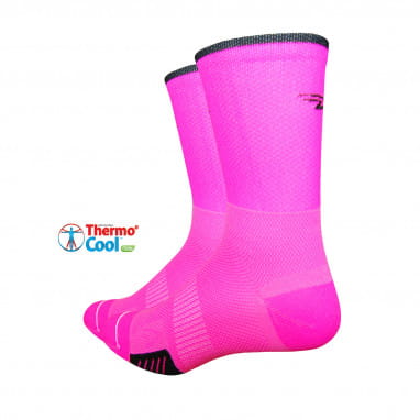 Chaussettes Cyclismo - Thermocool - Rose/Noir