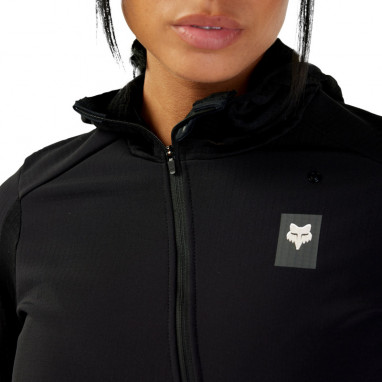 Women's Defend Thermal Hoodie - Black