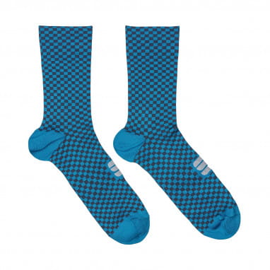 Chaussettes Checkmate - Blue Sea Berry Blue