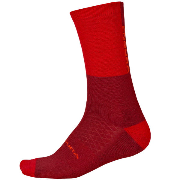 Chaussettes d'hiver BaaBaa Merino - Rouge rouille