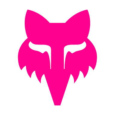 Sticker Fox Head - 3,8 cm - pink