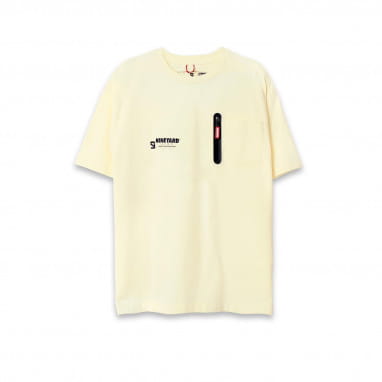 SIGNATURE Oversize Pocket T-Shirt - Pale Yellow