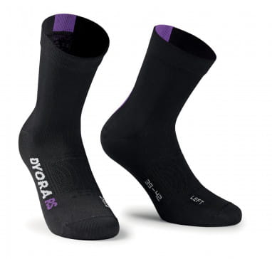 DYORA RS Sokken Zwart paars