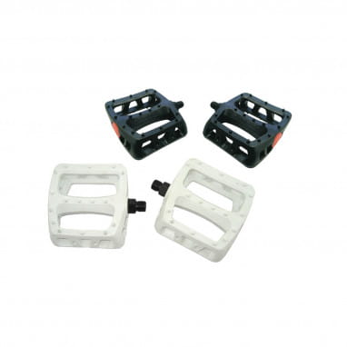 Twisted PC Plastic Pedals - 9/16 Inch - White