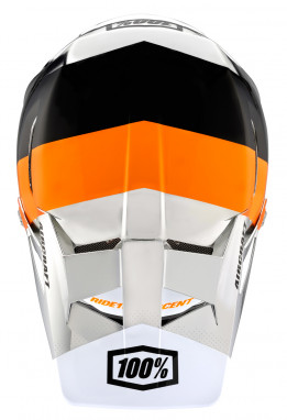 Aircraft Downhill Helm Chrome Orange