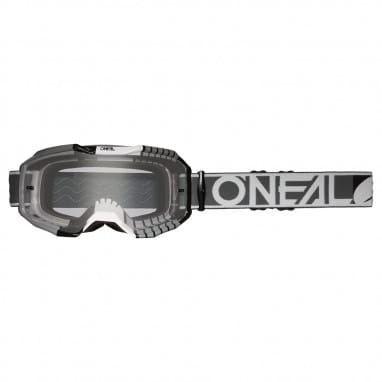 B-10 Goggle DUPLEX gray/white/black - clear
