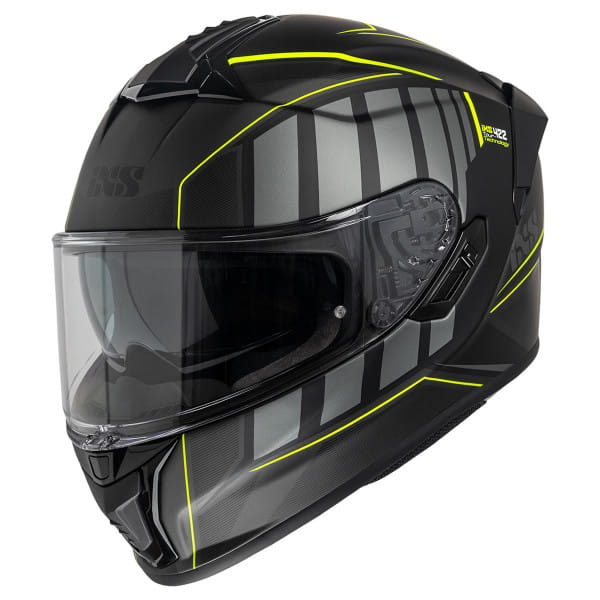 Full-face helmet iXS422 FG 2.1 - black matte yellow fluo