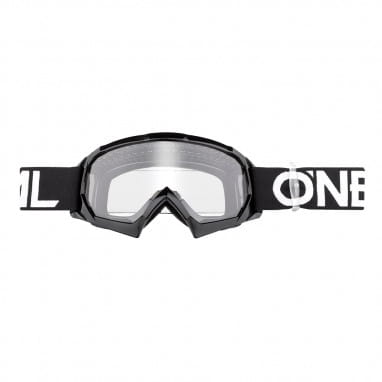 B10 Solid Goggles Clear - Kinderen - Zwart/Wit