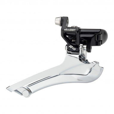 R10 Road Umwerfer Clamp Type 2x10 speed - Silver/Black