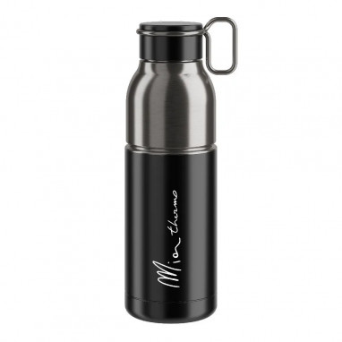 Thermoflasche Mia 550 ml - schwarz/silber