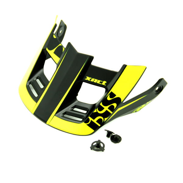 Replacement visor + pins ''Xact'' S-XL - Black/Yellow