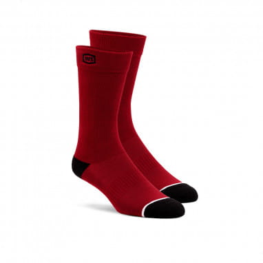 Socks SOLID Casual red