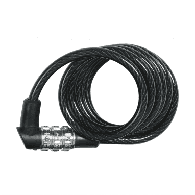 Candado de cable en espiral 3506C/180 - Negro