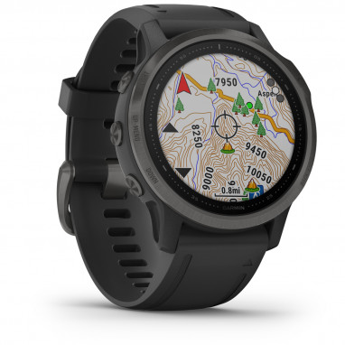 FENIX 6S Sapphire - GPS-Armbanduhr - Schwarz/Grau