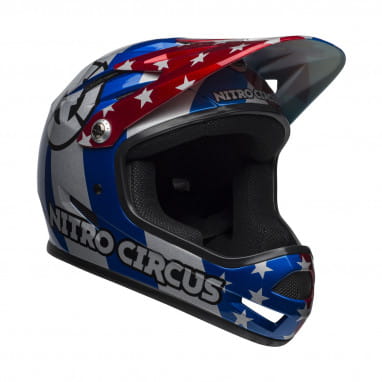 Sanction Nitro Circus - Helmet - Red/Silver/Blue