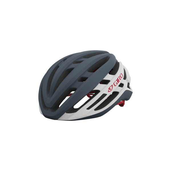 Agilis Bicycle Helmet - Matte portaro grey/white/red