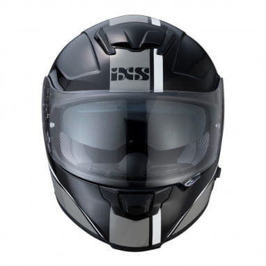 215 2.1 Motorcycle helmet black grey white