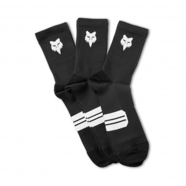 6'' Ranger Sock Prepack Black - Black