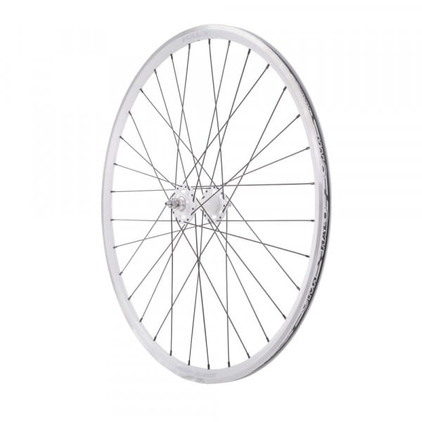 Aerorage Track voorwiel 28 inch - bewerkt - naaf wit - velg wit