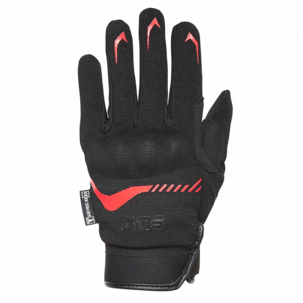 Gloves Jet City - black red