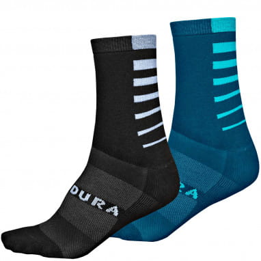 CoolMax Race Stripe Socks - Black/Blue
