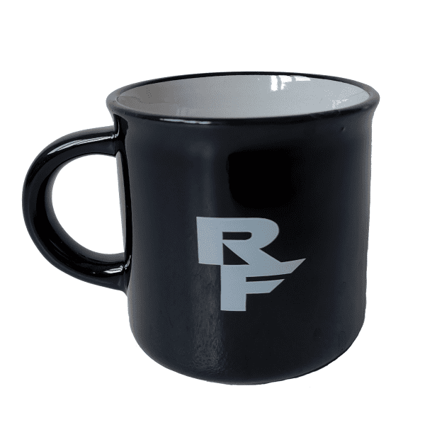 Kaffeetasse mit Logo - Schwarz