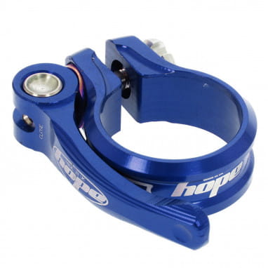 Saddle clamp QR - blue