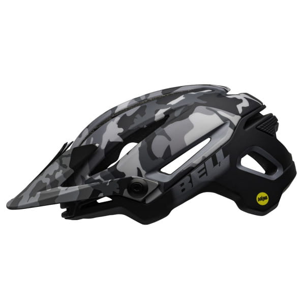 Large Matte/Gloss Black Camo Bell Sixer MIPS Adult MTB Bike Helmet 58-62cm 