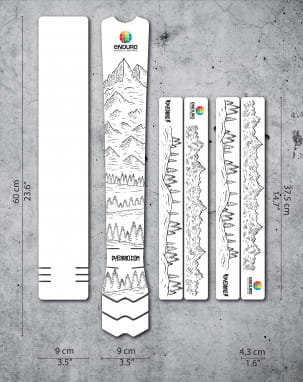 Kit di protezione del telaio - EWS Mountains - Nero opaco