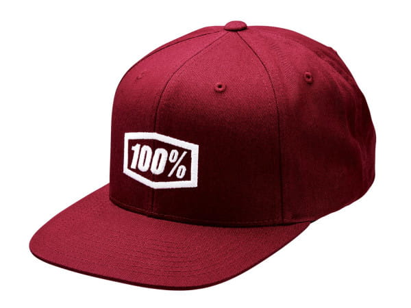 Icon AJ Fit Snapback Hat - burgundy