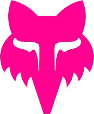 Fox Head 2.5" - Pink