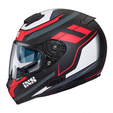 215 2.0 motorcycle helmet matte black red white
