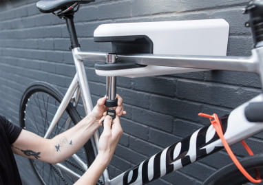 Airlok Maximum Security Bike Storage Hanger - wall mount - white