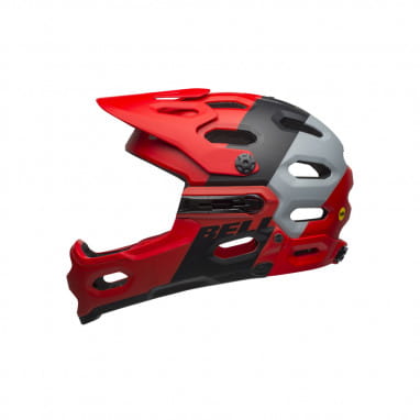 Super 3R Mips Bike Helmet - Red / Grey / Black