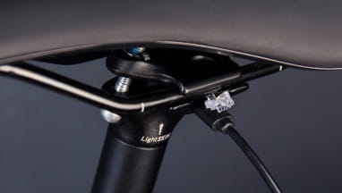Seatpost with 5 LED's StVZO - ø 27.2 mm - Black