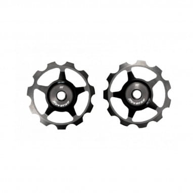 Aluminum pulley set for Colab chain tensioner - black