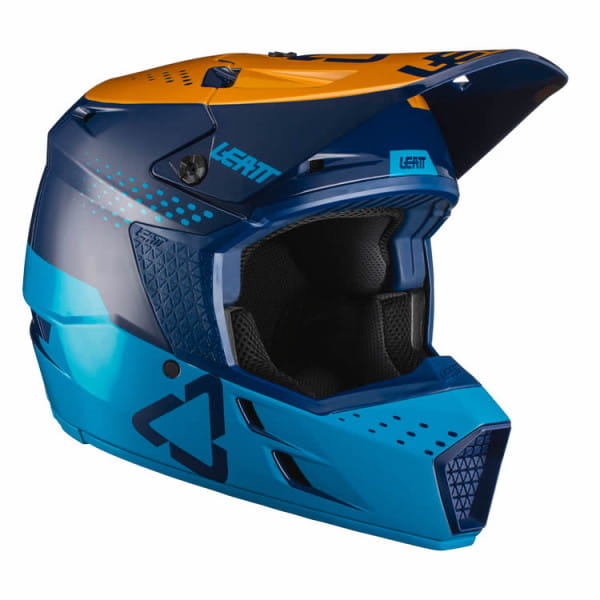 Motorcrosshelm 3.5 V21.4 - blauw