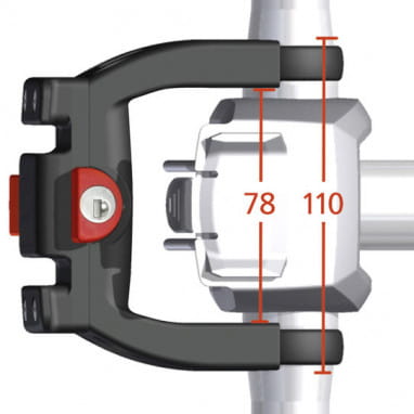 KLICKfix Lenkeradapter E, abschließbar - 22-31,8 mm