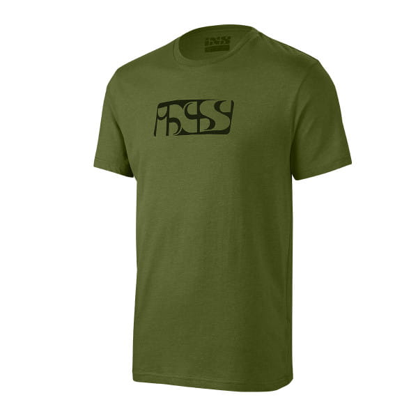 Brand T-Shirt mit iXS-Logo - Grün