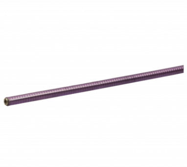 Gaine de changement de vitesse vintage en acier inoxydable 2m x 4mm - Clear Purple