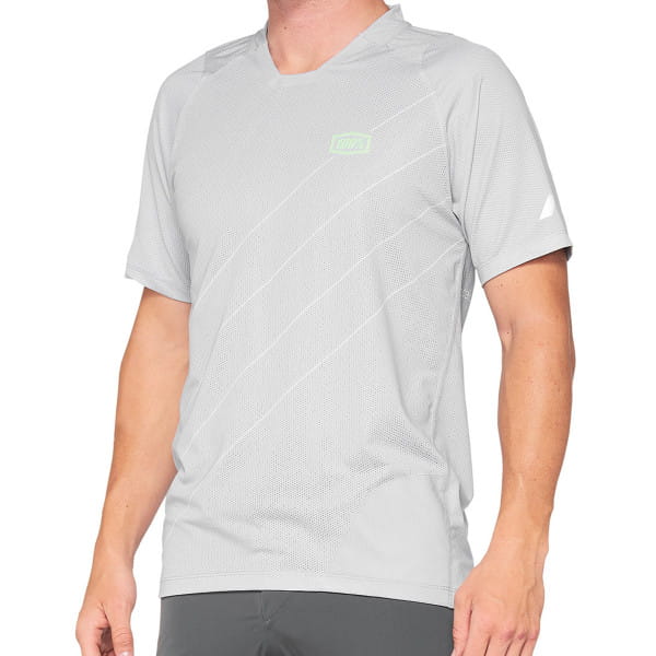 Celium - Short Sleeve Jersey - Vapor/Lime - Grey/White