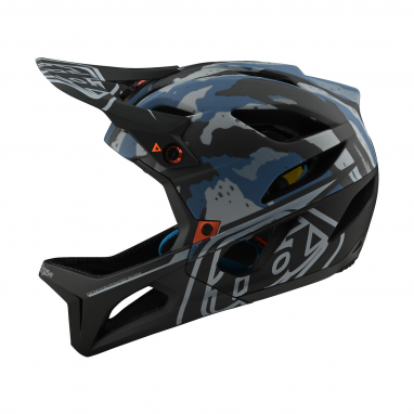 Stage Helmet (MIPS) STEALTH Fullface-Helm - Camo Blau